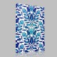 Blue Flower Seamless Pattern Kanvas Tablo