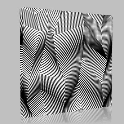 Abstract Vector Seamless Moire Kanvas Tablo