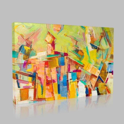 Abstract Colorful Oil PaintIng On Canvas Kanvas Tablo
