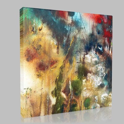Abstract Landscape PaintIng On Handmade Paper Kanvas Tablo