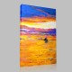 Sunset Sailboat Kanvas Tablo