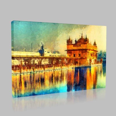 Golden Temple At Amritsar  İndia Kanvas Tablo