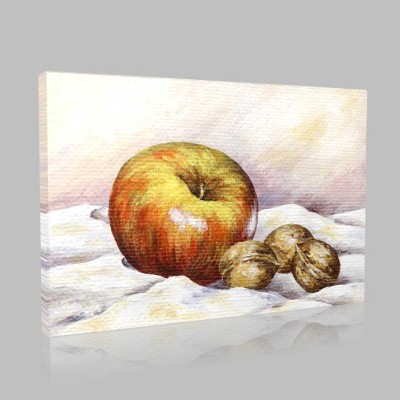 Apple And Nuts Kanvas Tablo