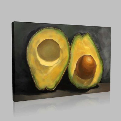 Two Halves Of Avocado Kanvas Tablo Two Halves Of Avocado Kanvas Tablo