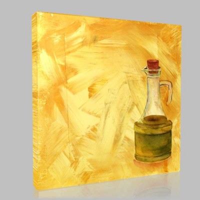 A Watercolour Drawing Of A Bottle Of Olive Oil Kanvas Tablo A Watercolour Drawing Of A Bottle Of Olive Oil Kanvas Tablo