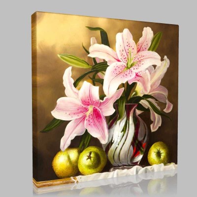 Oil Painting With Flowers Roses Kanvas Tablo Oil Painting With Flowers Roses Kanvas Tablo