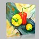 Two Pepper Red And Yellow And Green Yellow Lemon Kanvas Tablo Two Pepper Red And Yellow And Green Yellow Lemon Kanvas Tablo