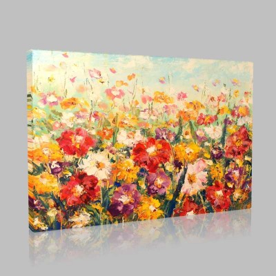 Beautiful Field Flowers Kanvas Tablo