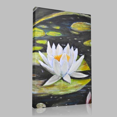 Pastel Lotus  Kanvas Tablo