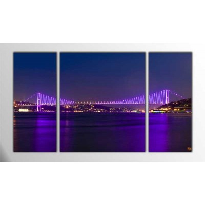 Boğaziçi Köprüsü İstanbul Parçalı Tablo 120X70Cm