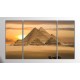 Mısır Pyramitleri Parçalı Tablo 120X70Cm