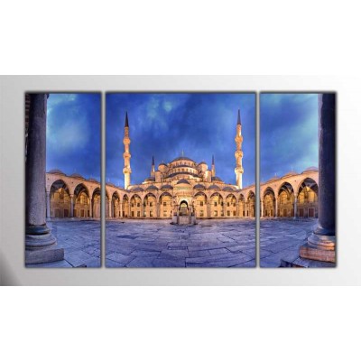 Sultan Ahmed Camii İstanbul Parçalı Tablo 120X70Cm
