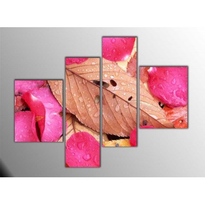 Gül Yaprakları Parçalı Tablo 120X95Cm Gül Yaprakları Parçalı Tablo 120X95Cm