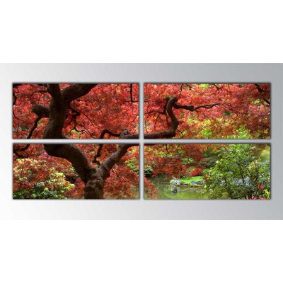 Japon Akça Ağacı Parçalı Tablo 160X70Cm