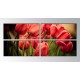Pembe Lale Buketi Parçalı Tablo 160X70Cm Pembe Lale Buketi Parçalı Tablo 160X70Cm