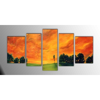 Güneşin Batışı Parçalı Tablo 135X75Cm Güneşin Batışı Parçalı Tablo 135X75Cm