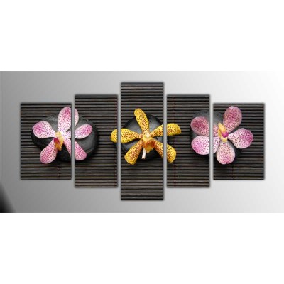 Üç Taş Ve Çiçek Parçalı Tablo 135X75Cm Üç Taş Ve Çiçek Parçalı Tablo 135X75Cm