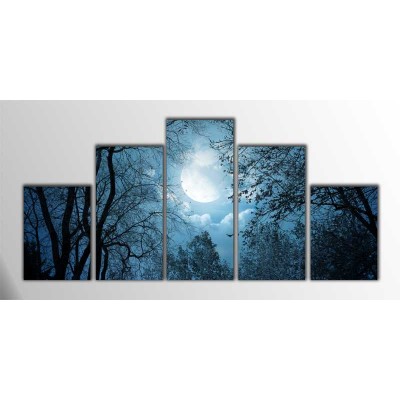 Moonlight Parçalı Tablo125X60Cm Moonlight Parçalı Tablo125X60Cm